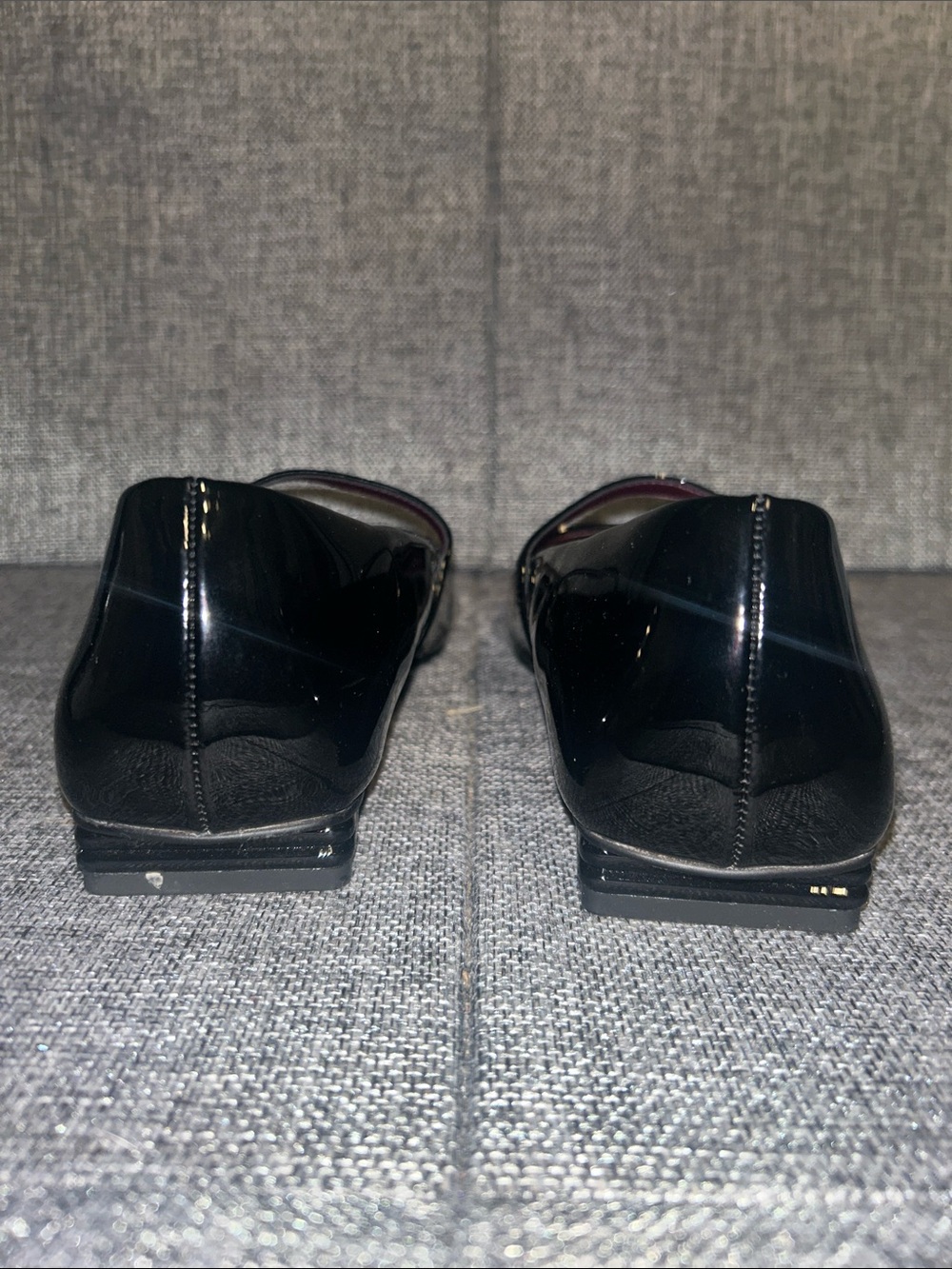 NEW - Franco Sarto Tinsley - Black Patent Mary Jane Flats with Burgundy Lining - Picture 4 of 8